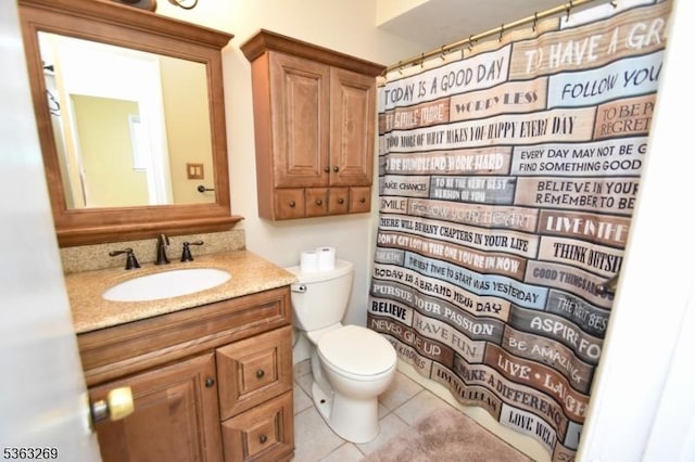 18 Apollo Dr, Jefferson Twp, NJ 07438 - full bath with vanity, tile patterned floors, and a shower with shower curtain