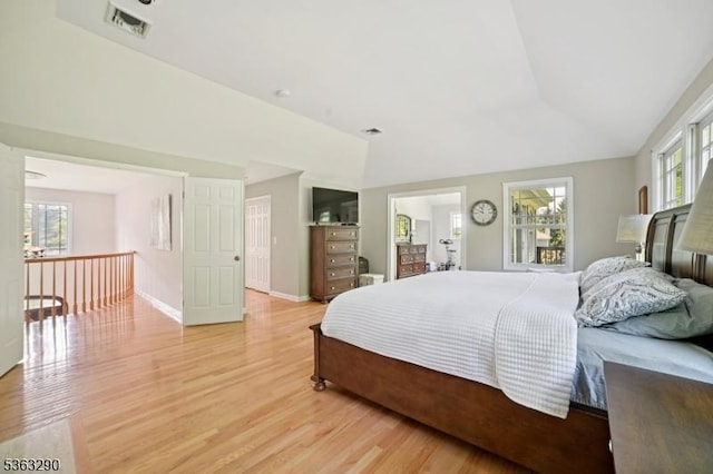14 Mount Freedom Ave, Randolph Twp, NJ 07869 - bedroom with light wood-style flooring and vaulted ceiling