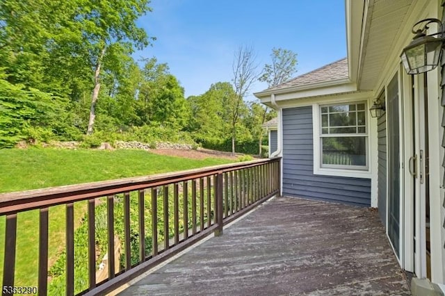 14 Mount Freedom Ave, Randolph Twp, NJ 07869 - wooden deck with a yard