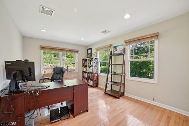 14 Mount Freedom Ave, Randolph Twp, NJ 07869 - office featuring light wood finished floors and recessed lighting
