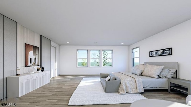 491 Central Ave Unit 4, New Providence Boro, NJ 07974 - bedroom featuring wood finished floors and recessed lighting