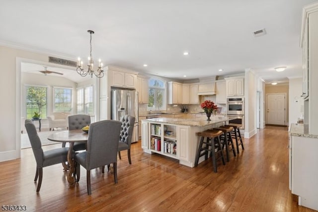3 Covered Bridge Rd, Delaware Twp, NJ 08559 - dining room featuring plenty of natural light, crown molding, wood finished floors, recessed lighting, and baseboards