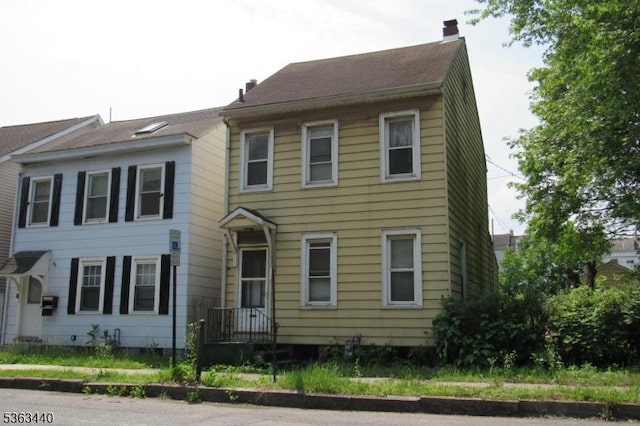 234 Sitgreaves St, Phillipsburg Town, NJ 08865 - view of front of property with a chimney