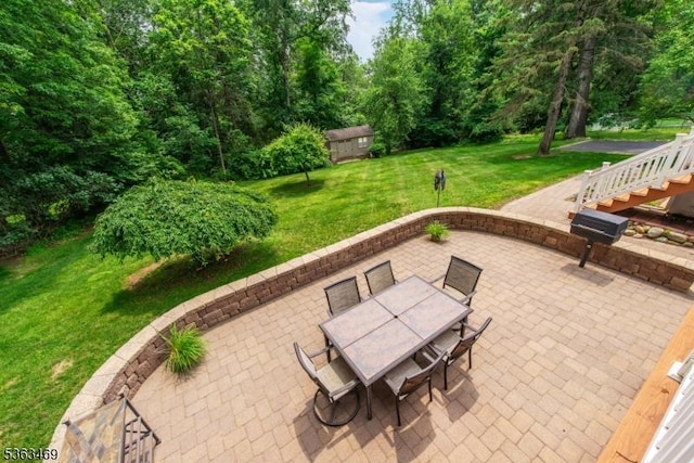 38 Longview Dr, Hanover Twp, NJ 07981 - view of patio featuring outdoor dining space and grilling area