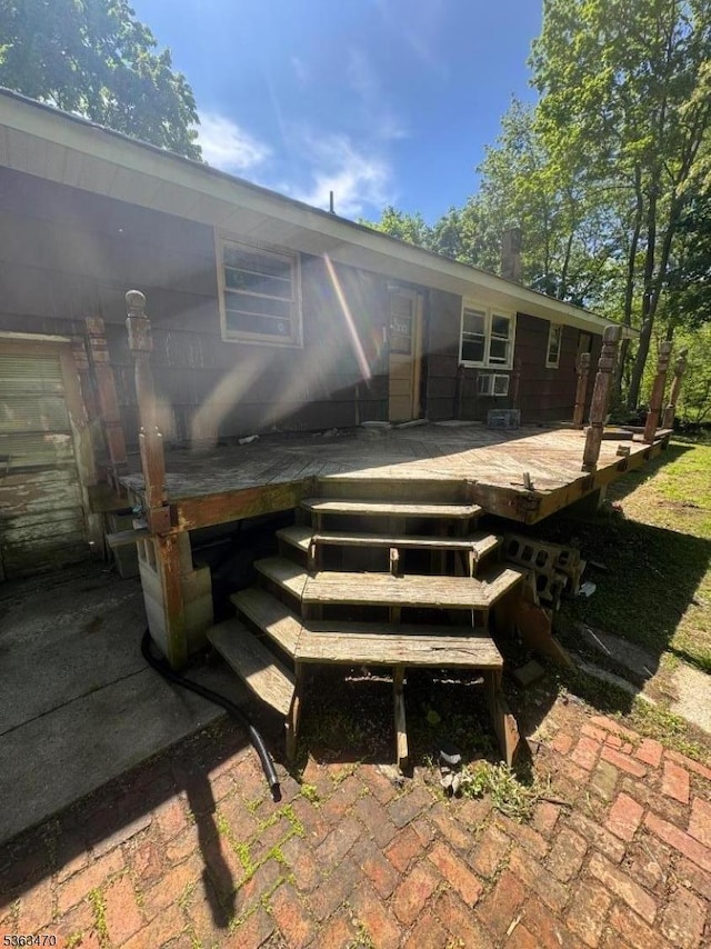 115 Mount Olive Rd, Mount Olive Twp, NJ 07836 - rear view of property with a wooden deck
