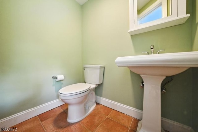 34 Millbrook Rd, Harding Twp, NJ 07976 - bathroom with toilet and tile patterned flooring