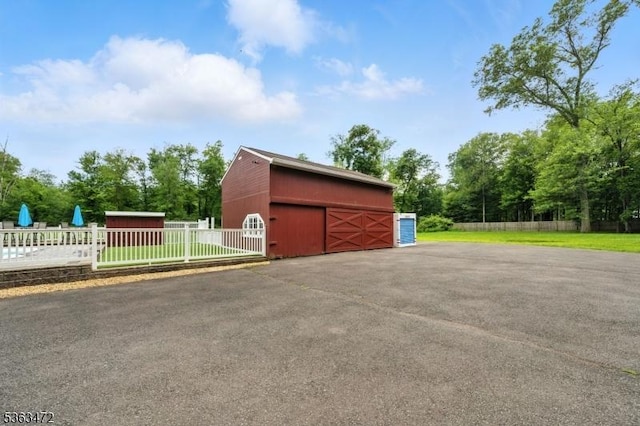 34 Millbrook Rd, Harding Twp, NJ 07976 - detached garage with view of wooded area