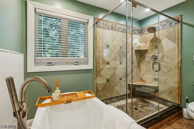 11 Wynding Way, Rockaway Twp, NJ 07866 - full bath with a freestanding bath and a shower stall