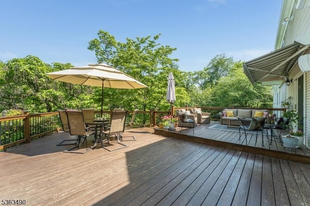 5 Fisher Ct, Raritan Twp, NJ 08822 - deck featuring outdoor dining area and an outdoor hangout area