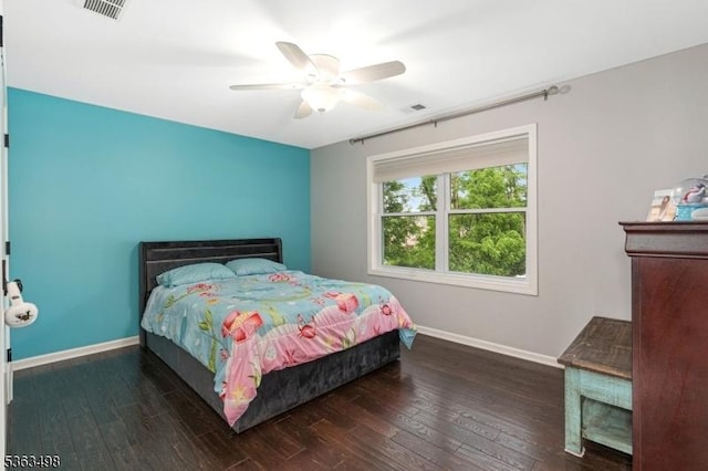 24 Eagles Nest Rd, Green Twp, NJ 07860 - bedroom featuring hardwood / wood-style flooring and a ceiling fan