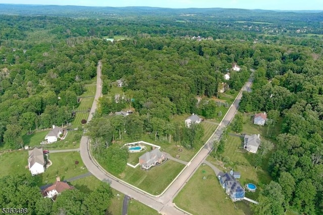 24 Eagles Nest Rd, Green Twp, NJ 07860 - aerial overview of property's location featuring a heavily wooded area