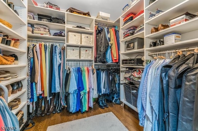 4 Fisher Ct, Raritan Twp, NJ 08822 - walk in closet featuring wood finished floors