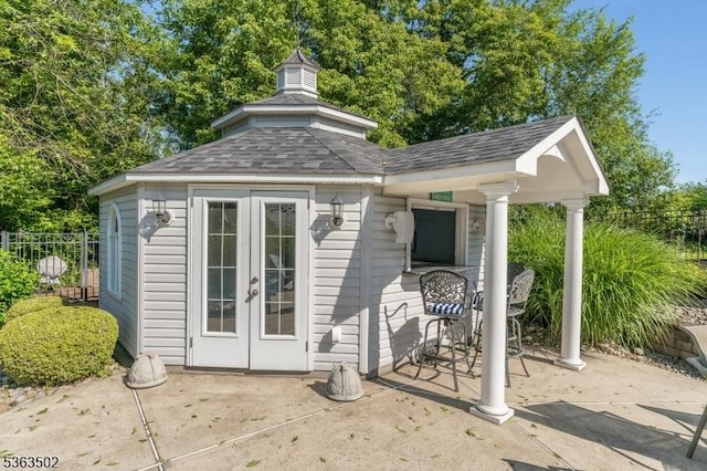 4 Fisher Ct, Raritan Twp, NJ 08822 - view of outdoor structure with french doors