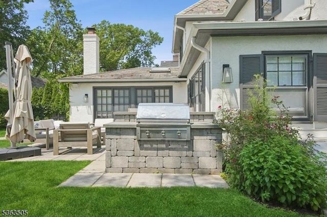 508 Park St, Montclair Twp, NJ 07043 - view of patio featuring area for grilling and an outdoor living space