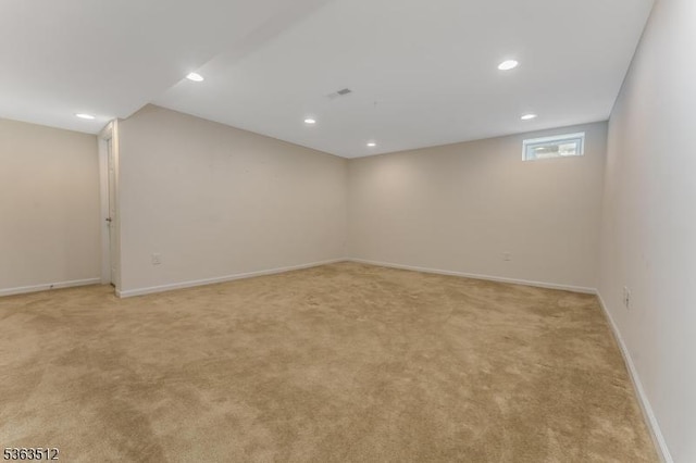84 Washington Square Cir, Washington Boro, NJ 07882 - empty room with light carpet and recessed lighting