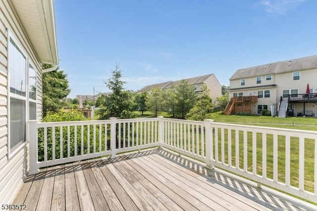 84 Washington Square Cir, Washington Boro, NJ 07882 - wooden terrace with a yard