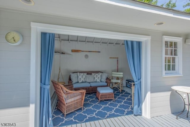 21 Sycamore Hill Rd, Bernardsville Boro, NJ 07924 - wooden deck featuring an outdoor hangout area