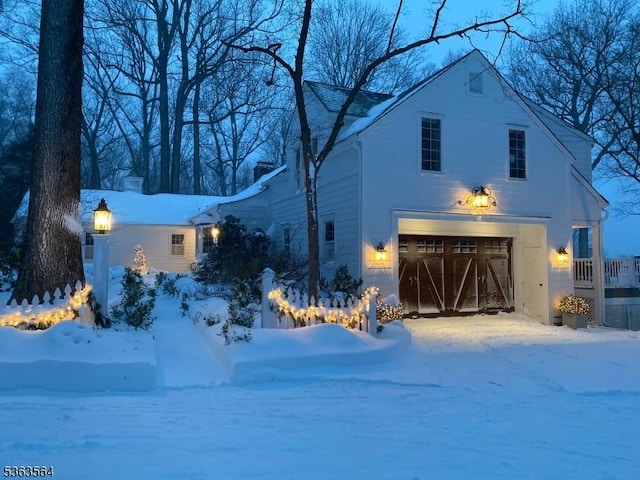 80 Clark Rd, Bernardsville Boro, NJ 07924 - view of front of house with an attached garage