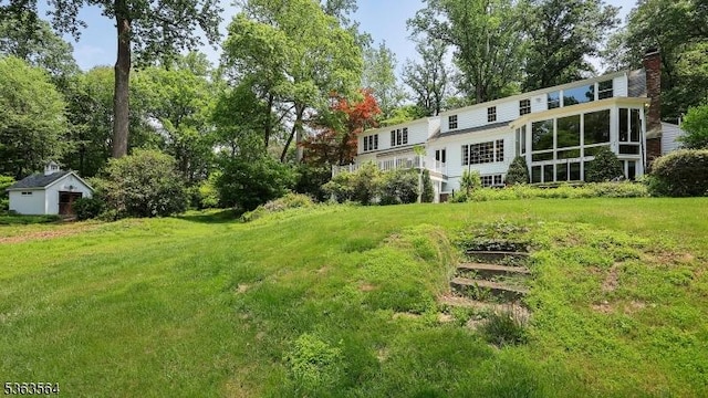 80 Clark Rd, Bernardsville Boro, NJ 07924 - view of green lawn