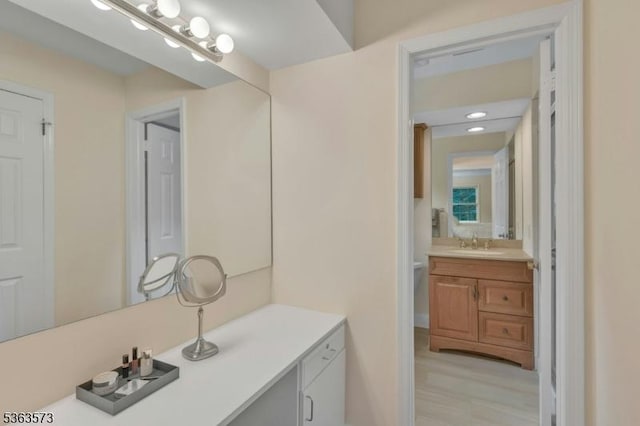 11 Carteret Trl, Bernards Twp, NJ 07920 - bathroom with vanity and wood finished floors
