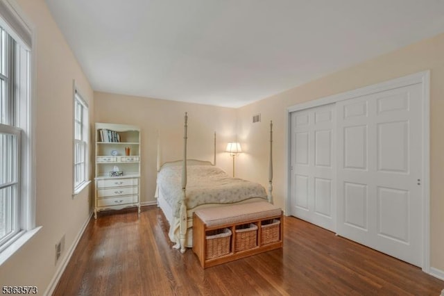 11 Carteret Trl, Bernards Twp, NJ 07920 - bedroom with dark wood-type flooring and a closet