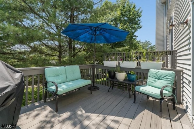 22 La Costa Dr, Clinton Twp, NJ 08801 - view of wooden deck