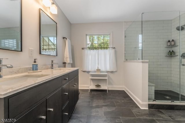 22 La Costa Dr, Clinton Twp, NJ 08801 - full bath featuring double vanity and tiled shower