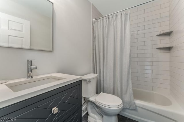22 La Costa Dr, Clinton Twp, NJ 08801 - bathroom with vanity and shower / bath combo with shower curtain
