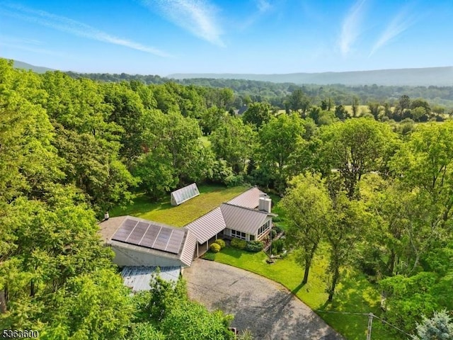 525 Watters Rd, Mansfield Twp, NJ 07840 - view from above of property with a heavily wooded area