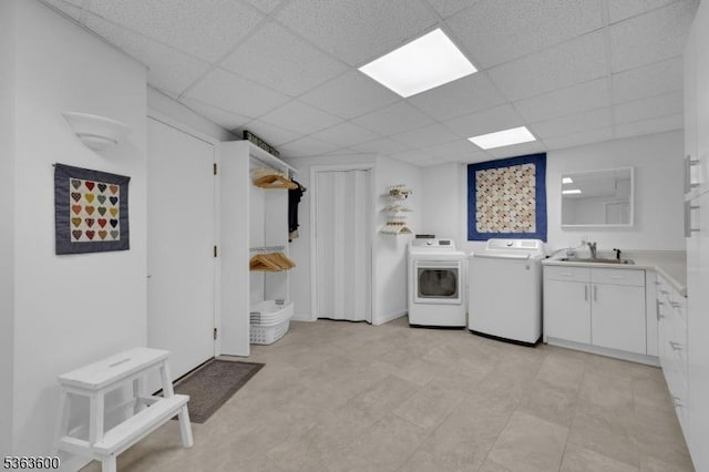 525 Watters Rd, Mansfield Twp, NJ 07840 - washroom with separate washer and dryer and cabinet space