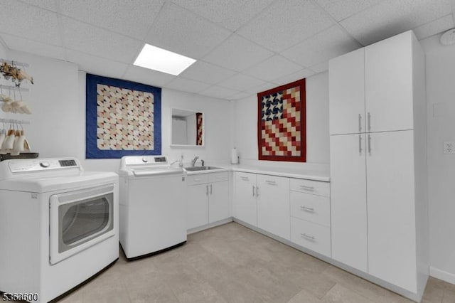 525 Watters Rd, Mansfield Twp, NJ 07840 - washroom with washer and clothes dryer and cabinet space
