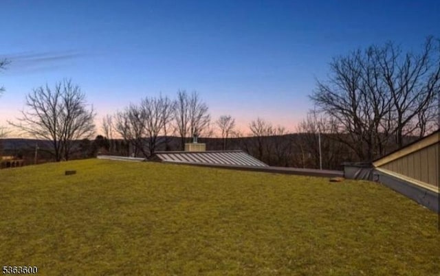 525 Watters Rd, Mansfield Twp, NJ 07840 - yard at dusk with a yard