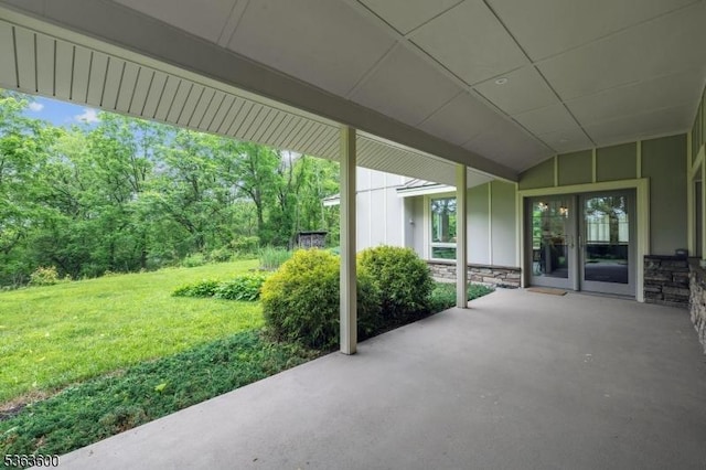 525 Watters Rd, Mansfield Twp, NJ 07840 - view of patio / terrace with french doors