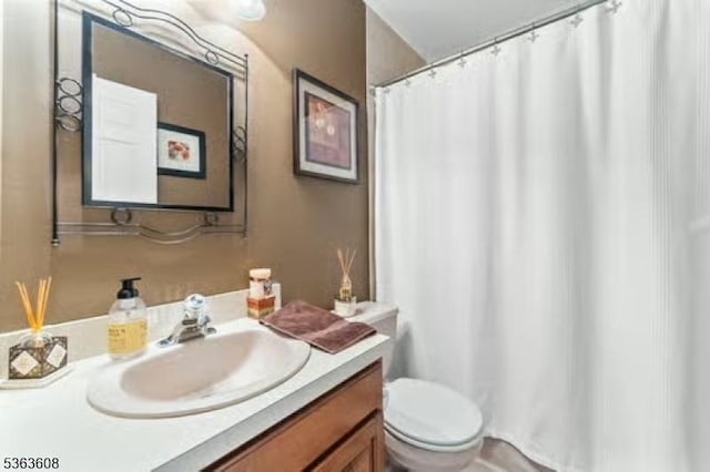32 Ryan Ln, Lincoln Park Boro, NJ 07035 - bathroom featuring vanity and a shower with shower curtain
