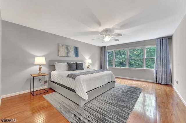 22 Flemming Dr, Hillsborough Twp, NJ 08844 - bedroom featuring light wood-style flooring and ceiling fan