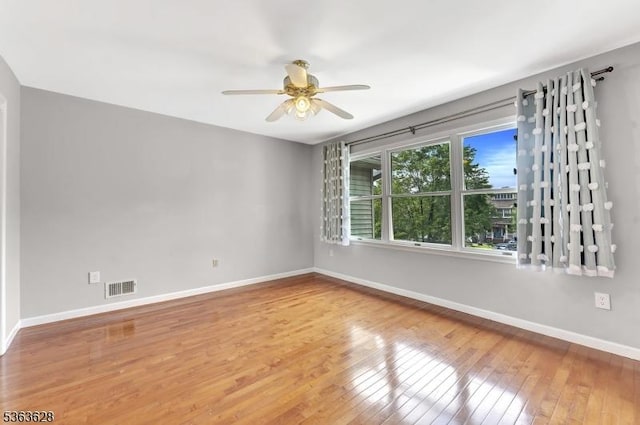 22 Flemming Dr, Hillsborough Twp, NJ 08844 - spare room with hardwood / wood-style floors and ceiling fan