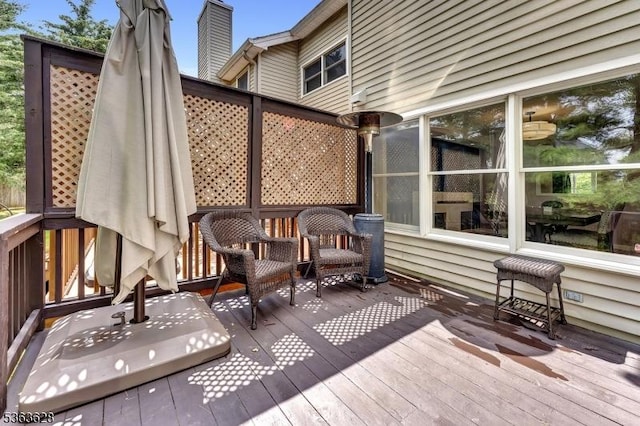 22 Flemming Dr, Hillsborough Twp, NJ 08844 - view of wooden terrace
