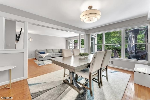 22 Flemming Dr, Hillsborough Twp, NJ 08844 - dining space with light wood finished floors and baseboards