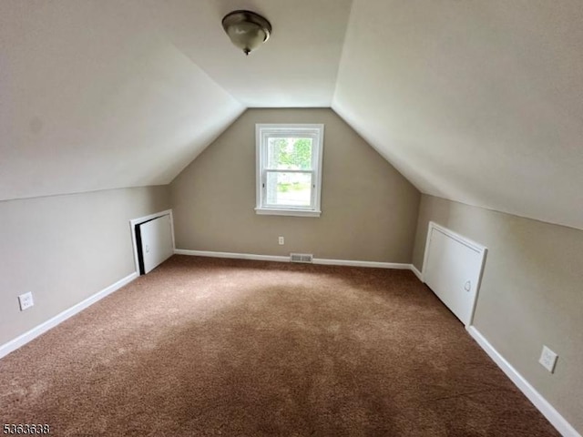 505 Beechwood Ave, Roselle Park Boro, NJ 07204 - additional living space featuring carpet flooring and lofted ceiling