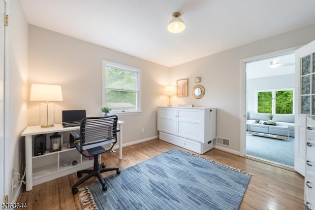 27 Brook Rd, New Providence Boro, NJ 07974 - home office with healthy amount of natural light and light wood finished floors