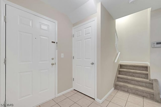 1111 Worthington Ct, Denville Twp, NJ 07834 - foyer featuring light tile patterned floors and stairway