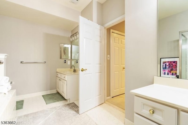15 Fernwood Ct, Readington Twp, NJ 08889 - bathroom with vanity and baseboards
