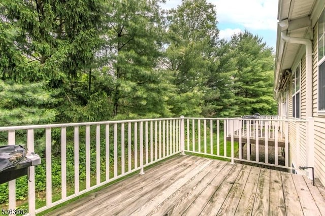 15 Fernwood Ct, Readington Twp, NJ 08889 - view of wooden terrace