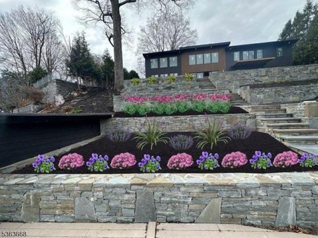 12 Rocky Point Rd, West Milford Twp, NJ 07421 - view of yard with stairs