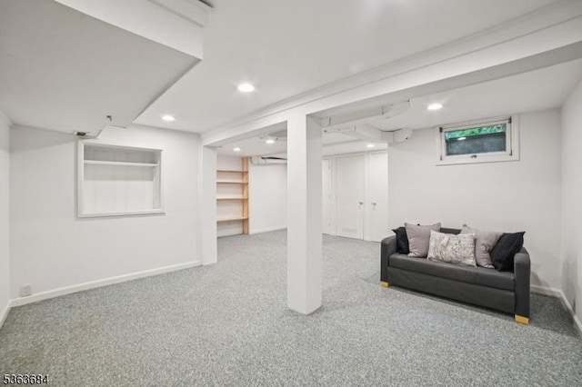 135 Weston Ave, Chatham Boro, NJ 07928 - finished basement featuring carpet flooring and recessed lighting