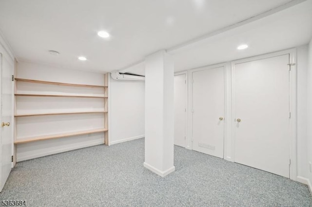 135 Weston Ave, Chatham Boro, NJ 07928 - finished below grade area featuring carpet flooring and recessed lighting