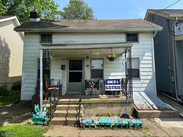 100 Myrtle Ave, Washington Boro, NJ 07882 - view of front of property featuring a porch and a chimney