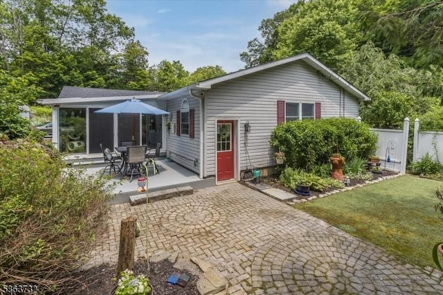 130 Lake Iliff Rd, Andover Twp, NJ 07860 - rear view of house with a patio