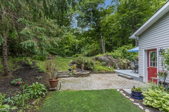 130 Lake Iliff Rd, Andover Twp, NJ 07860 - view of green lawn featuring a patio area