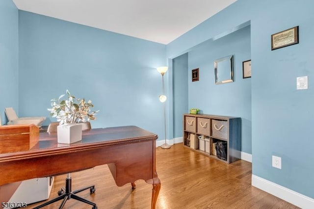 750 Saint Georges Rd, Bridgewater Twp, NJ 08807 - office with baseboards and wood finished floors
